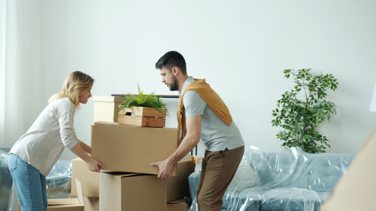 Couple Moving House