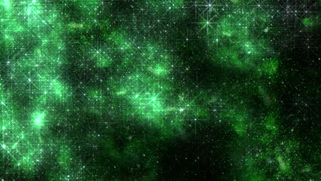 Stellar-wonder-a-dynamic-display-of-bright-stars-on-a-vibrant-green-background