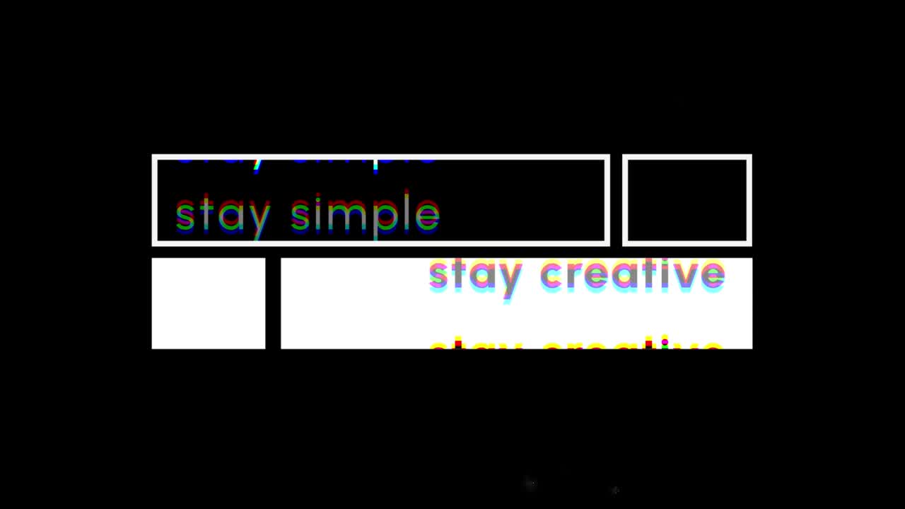 Text Minimal Title Adobe After Effects 2022 RGB version included Resolution 3840×2160