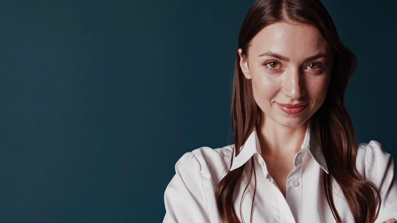 retrato de una mujer confiada