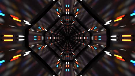 corredor de fondo abstracto con bucles de colores