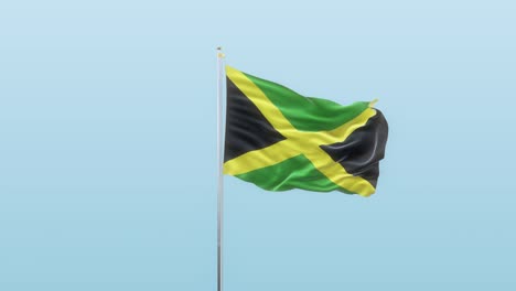 jamaica flag with alpha and background with different angle of movement