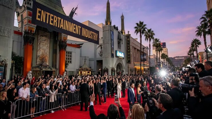 Evento sul tappeto rosso alla prima di Hollywood