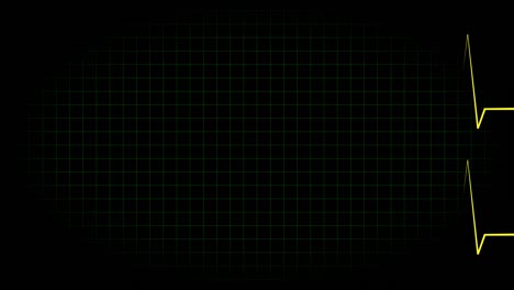 electrocardiograma osciloscopio forma de onda animación gráficos de movimiento