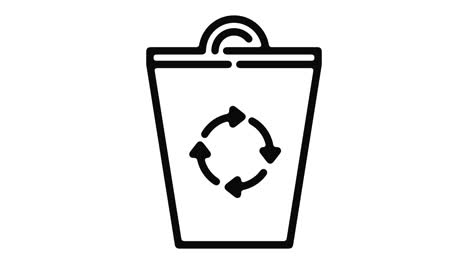 recycle line motion graphic