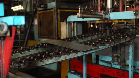 industrial metal processing in a factory