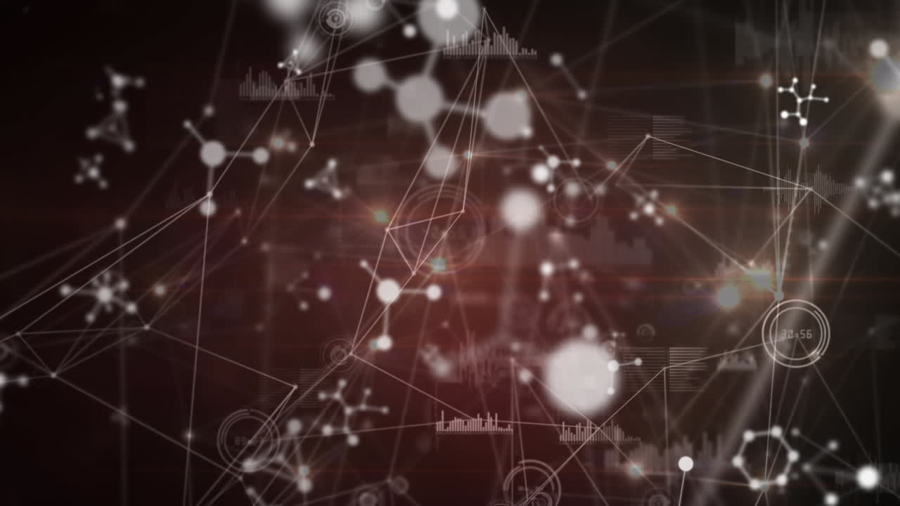 데이터 처리 및 연결 네트워크의 애니메이션