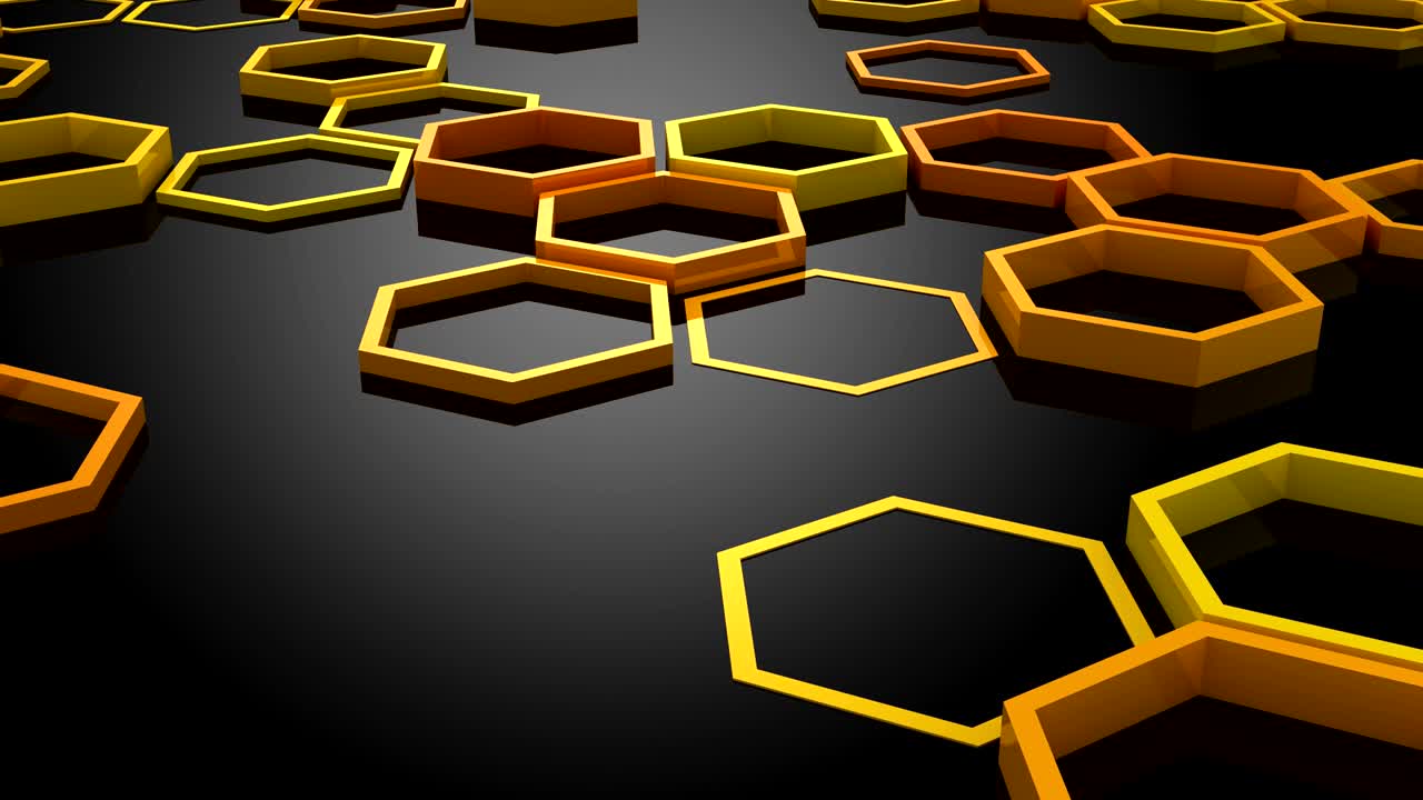 el fondo de los hexágonos