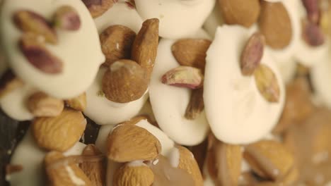 assorted chocolate covered nuts and sweets