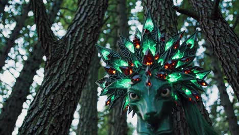 forest creature with gemstone crown