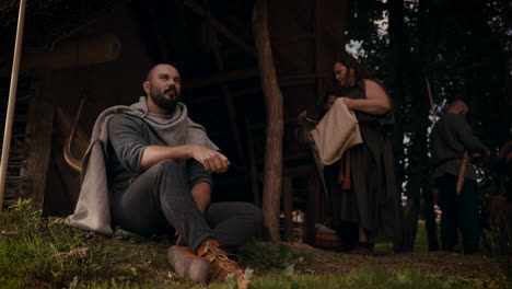 vikings in their camp