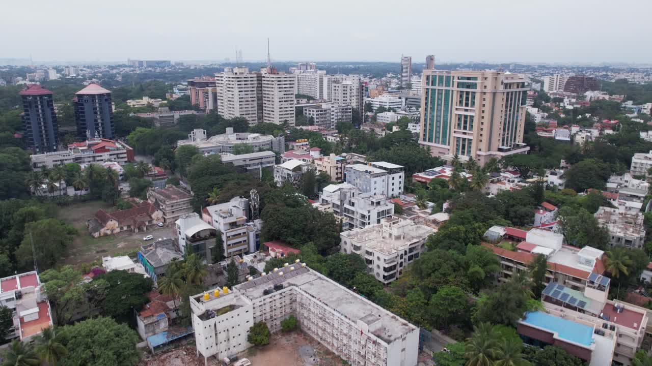 Aerial video of Bengaluru is the capital of India's southern Karnataka state