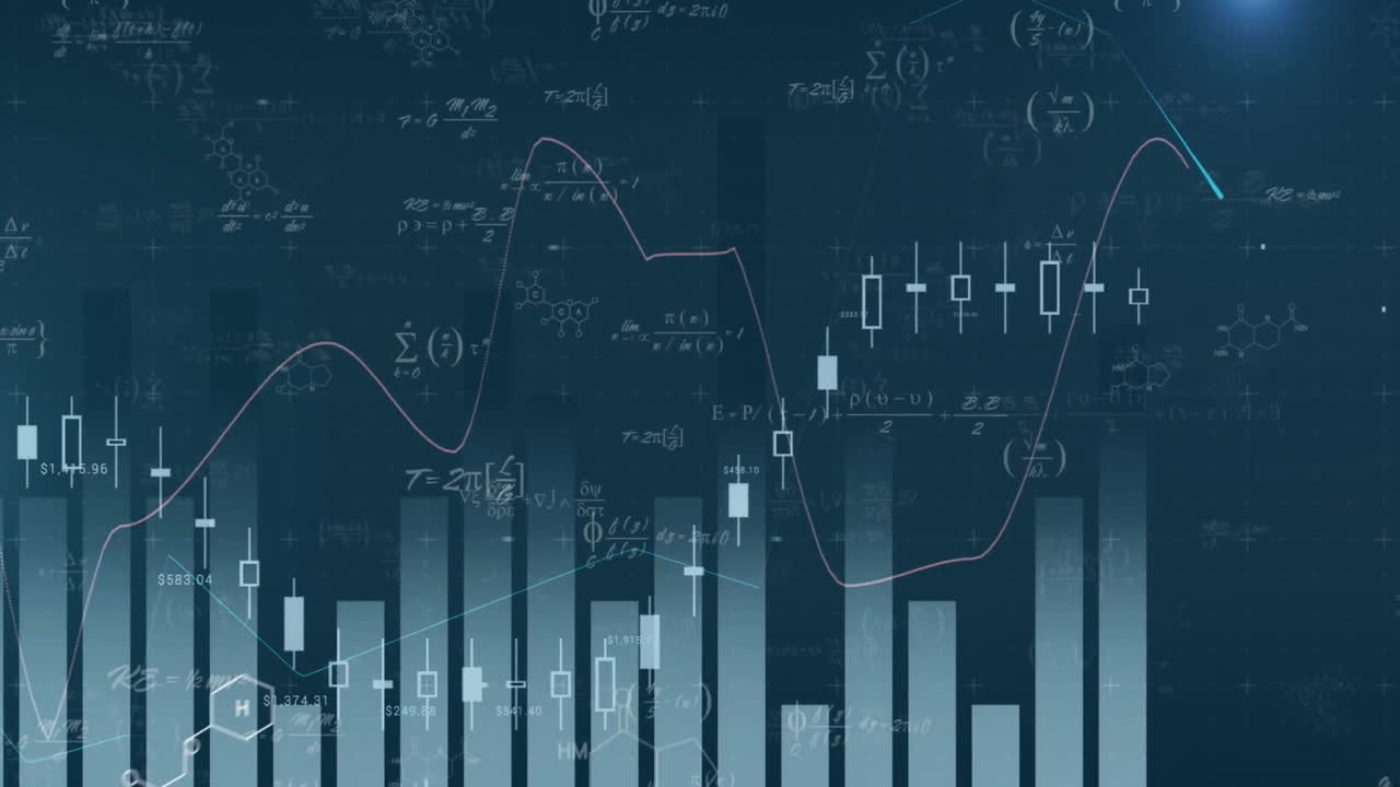 Animation of digital data processing over statistics