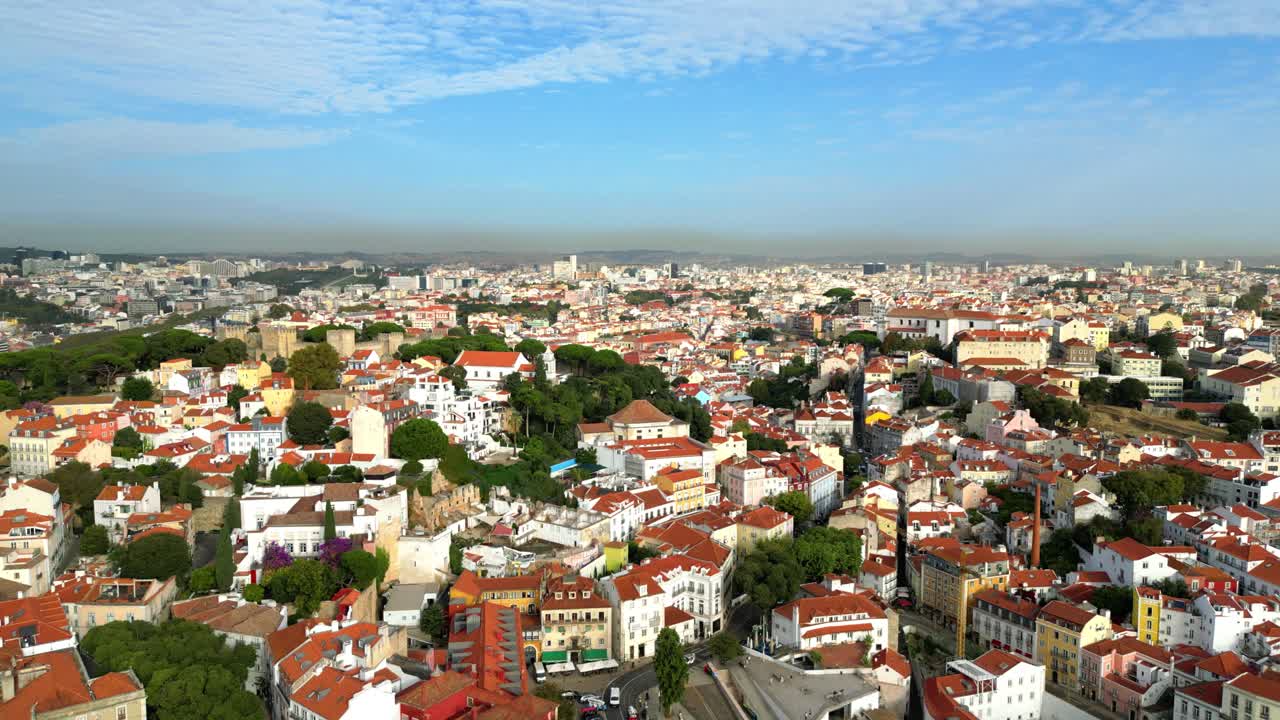 Aerial view from Lisbon cityscape,Portugal