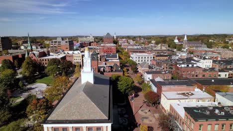 aerial orbit burlington vermont in 4k