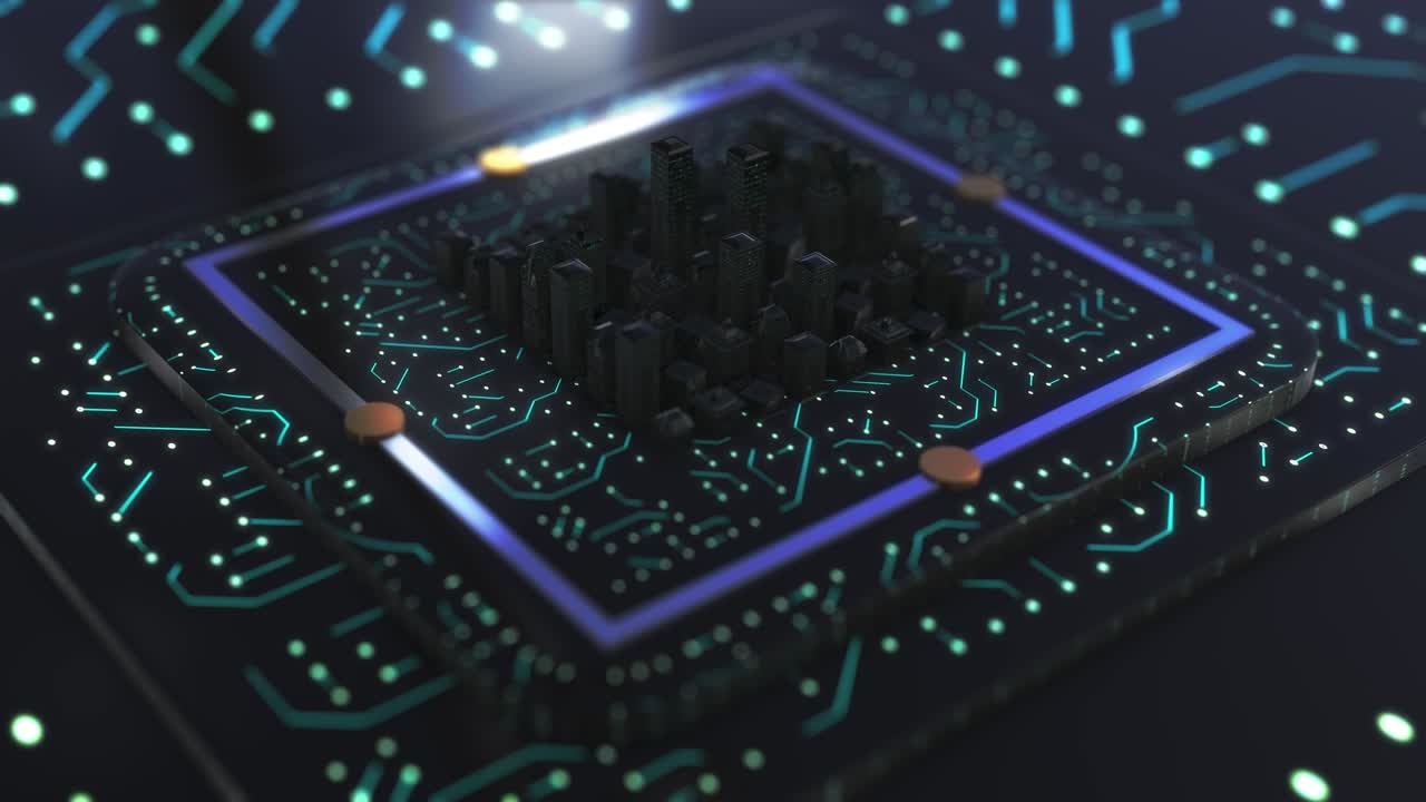 tecnología avanzada concepto de visualización de fondo 4k