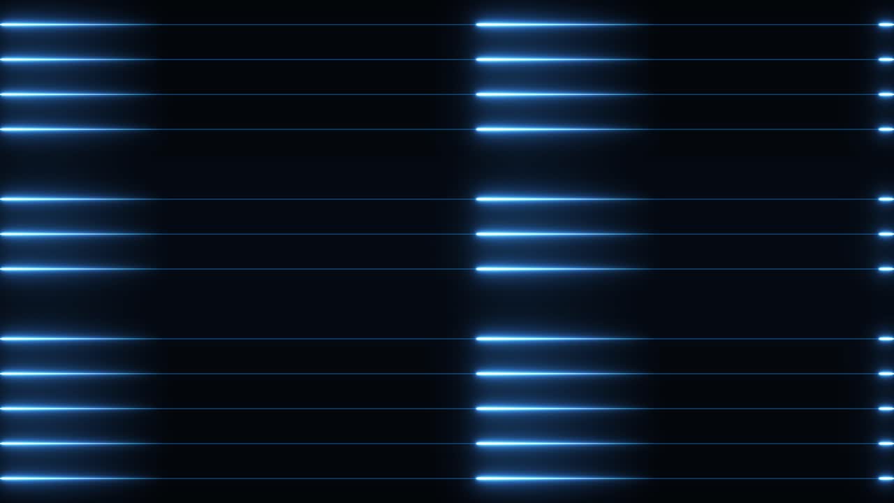 Abstract Blue Neon Lights