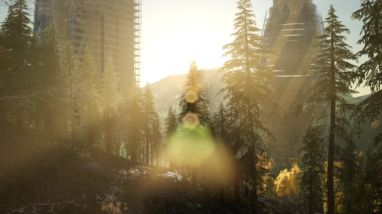 일몰 시 런던 스카이라인