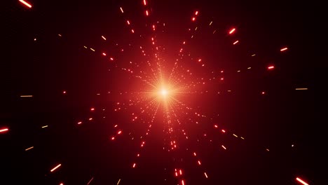 glittering red light space vj loop background