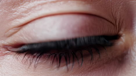 primer plano del ojo de una mujer.