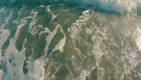 beach waves in slow motion