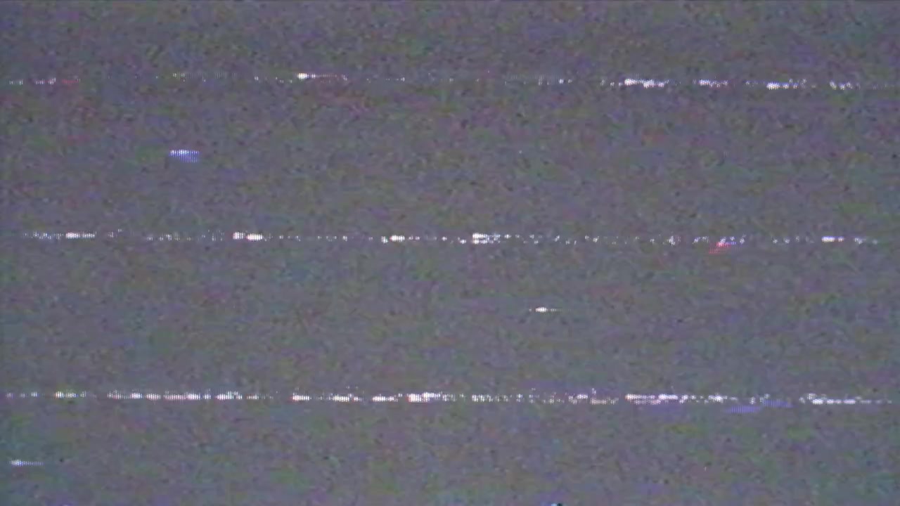 Sfarfallio statico e rumore VHS con linee orizzontali
