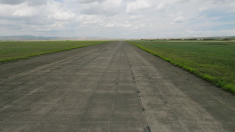 big shiraki airfield airport runway, soviet era, republic of georgia, aerial