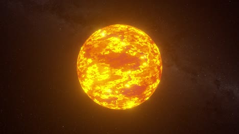 superficie del sol con llamaradas solares