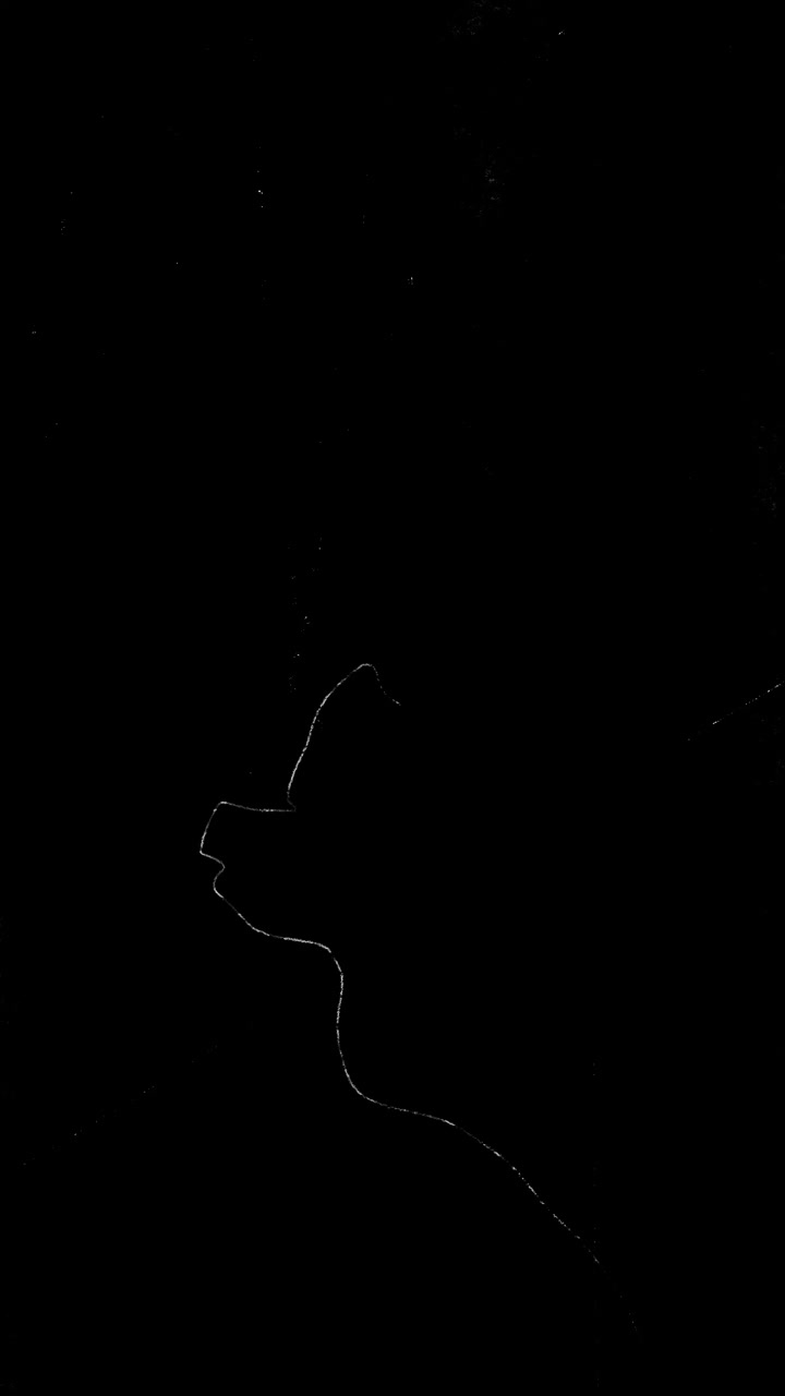 Tracce di luce astratte su uno sfondo scuro