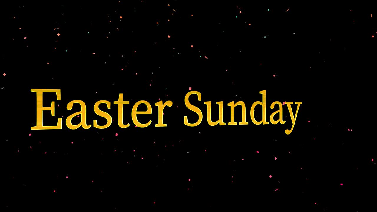 Domenica di Pasqua evento animazione testo motion graphics