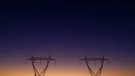 electric poles during sunset 4k 4k