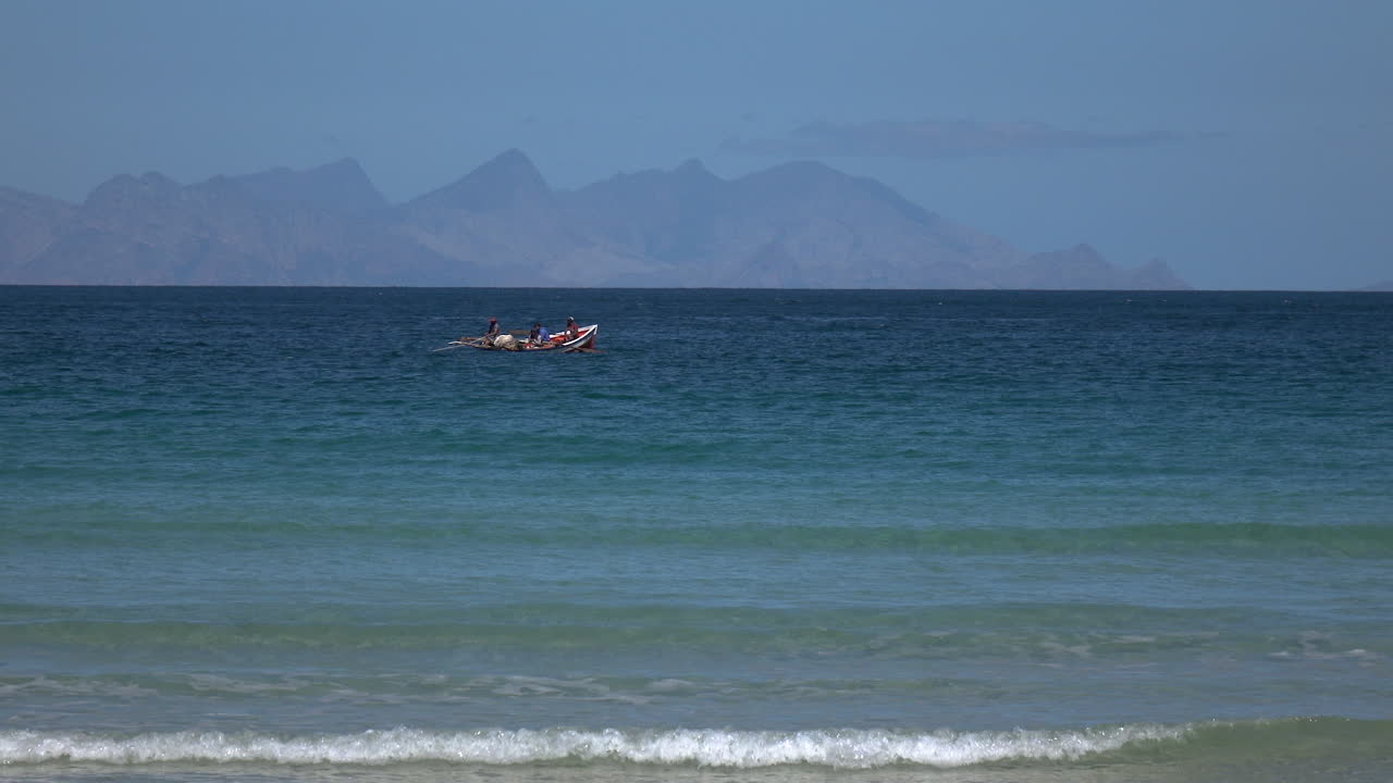在假海灣的網釣魚
