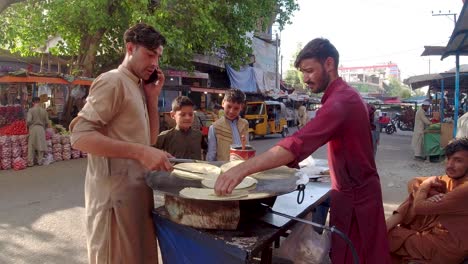 cooking paratha