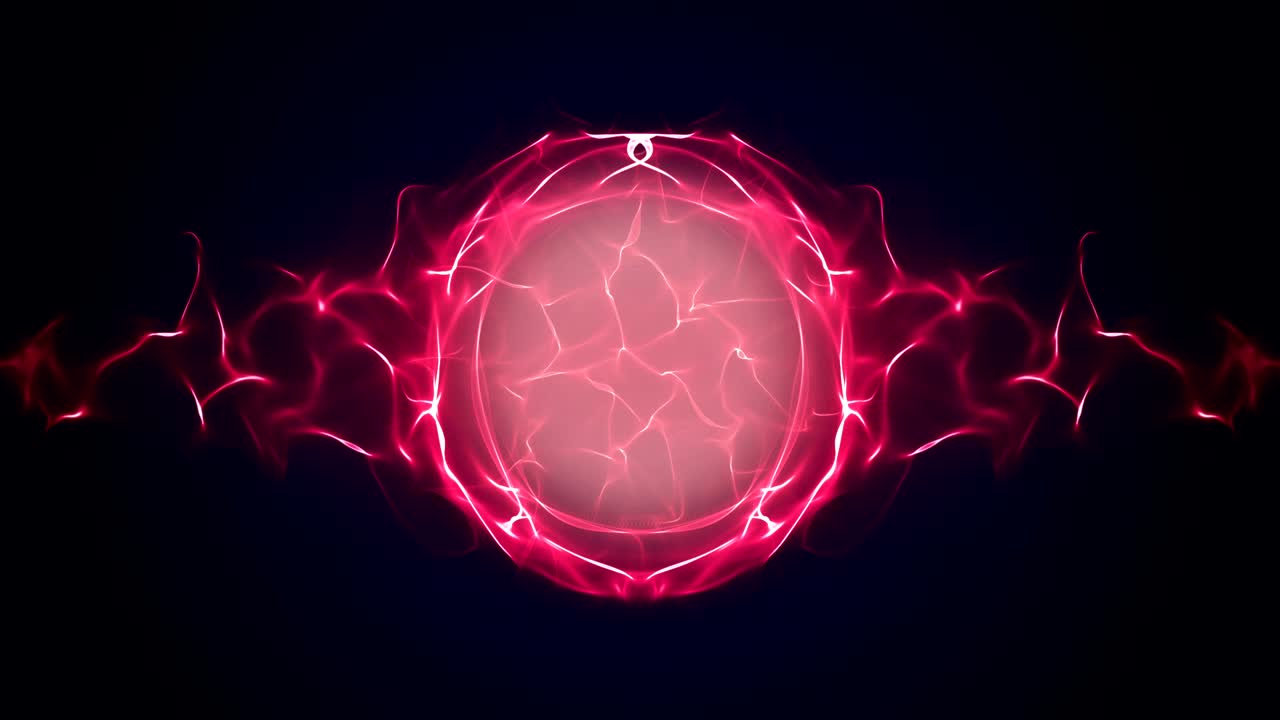 las partículas mágicas anillo fondo abstracto, animación, renderización, bucle