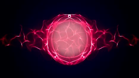 magical particles ring abstract background, animation, rendering, loop