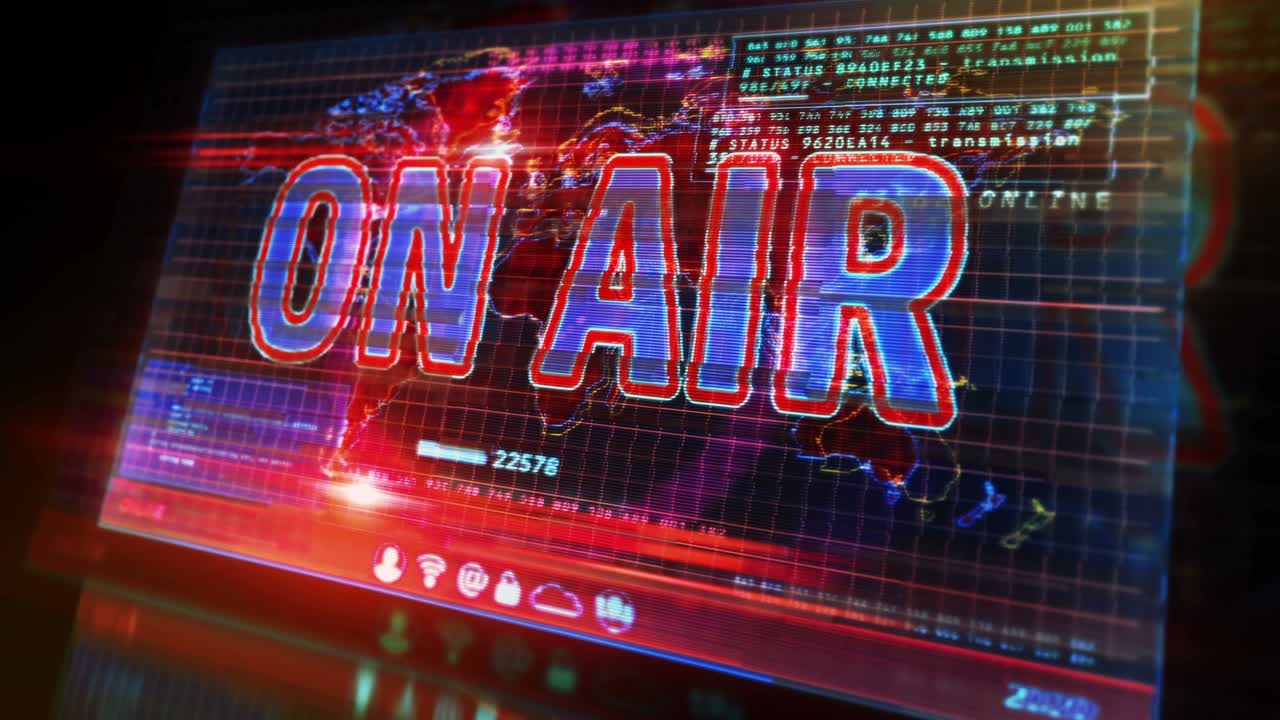 디지털 스크린에서 방송