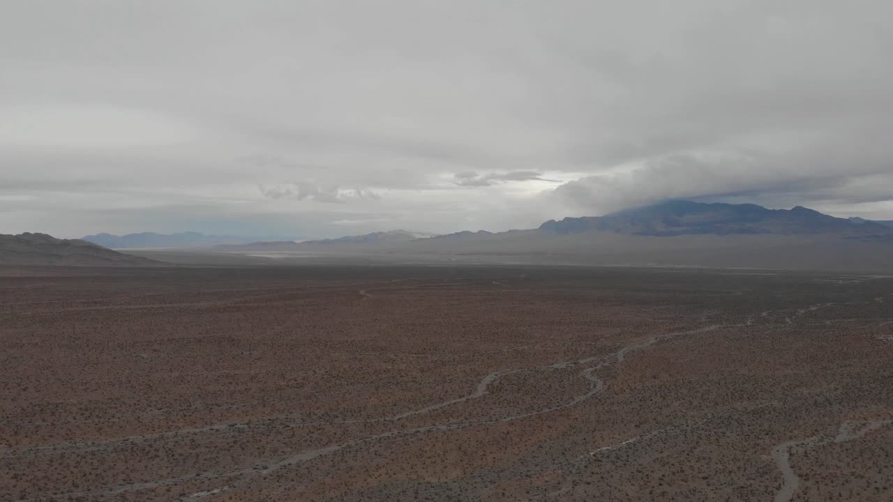 Nevada Desert Winter Skies Panorama