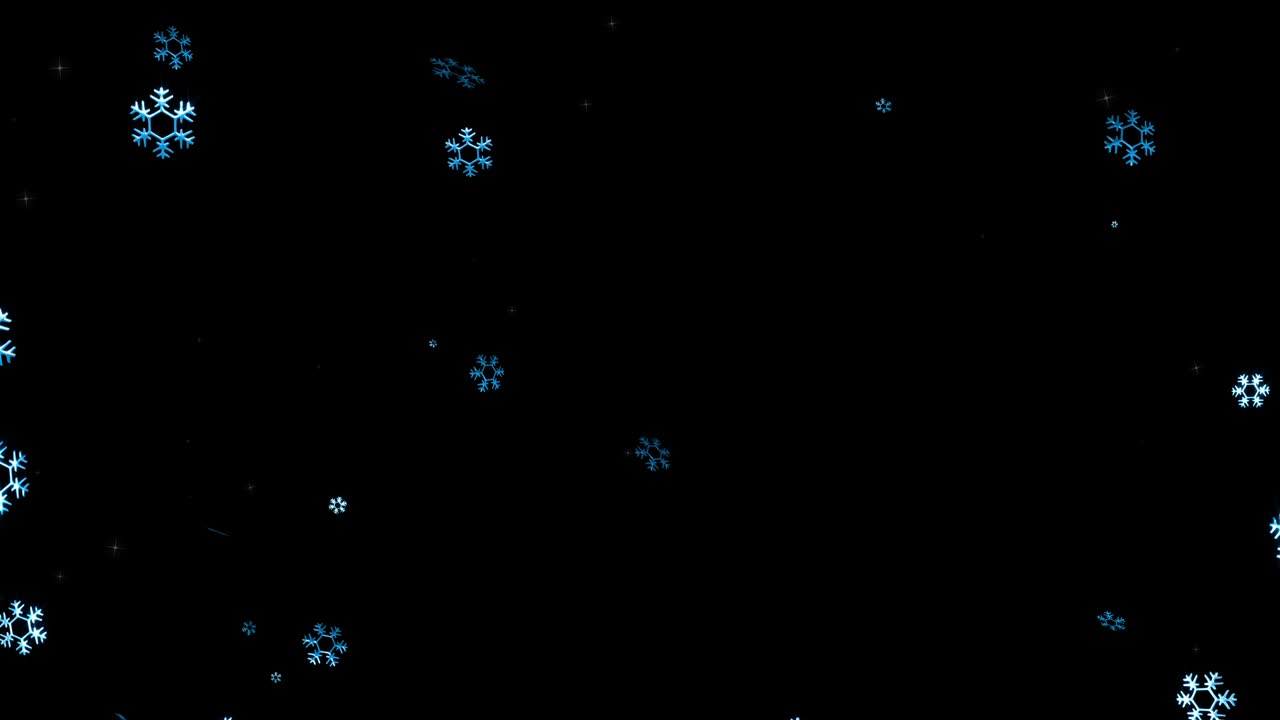 Snow flake loop animation