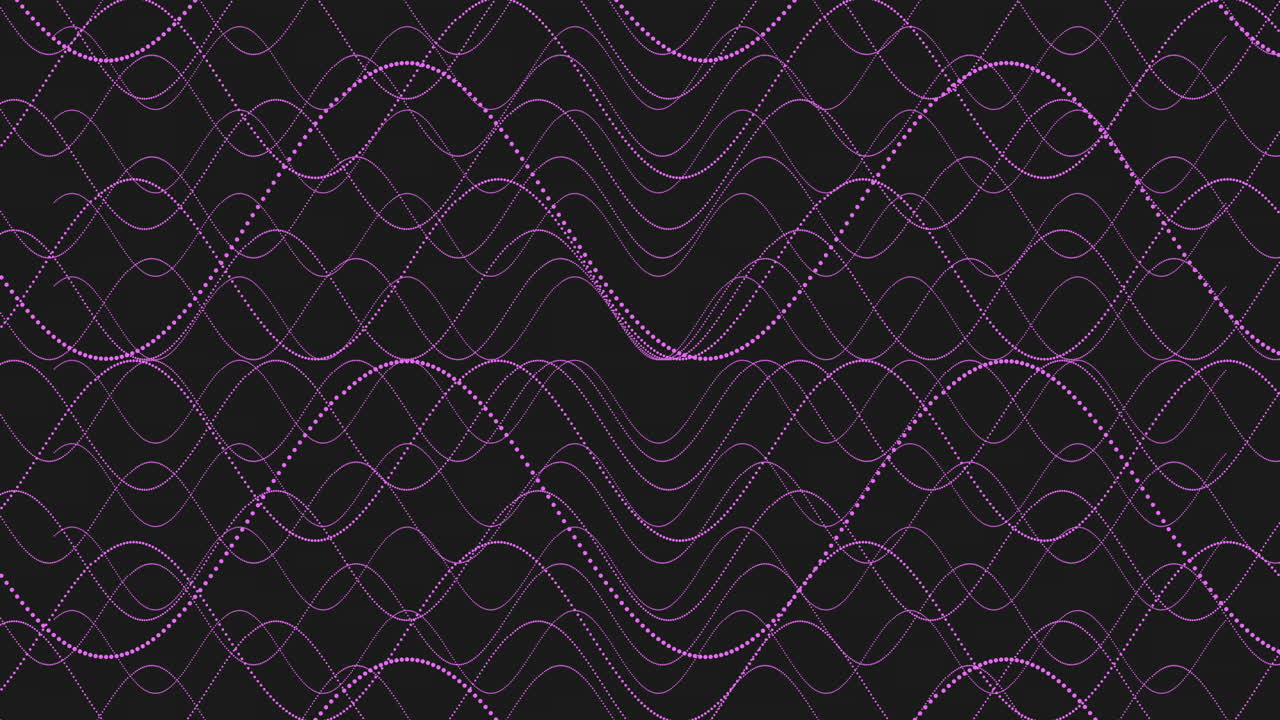 Symmetrical blue wave pattern on black background