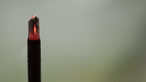 incense burning with smoke