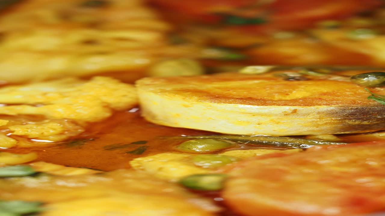 curry de pescado con verduras