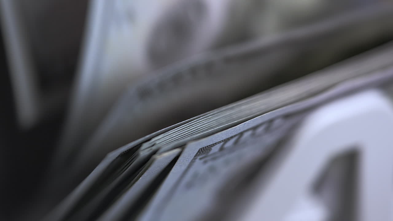 Apparecchiatura contabanconote per il calcolo del denaro cartaceo. Banconote nazionali statunitensi. Meccanismo automatico per operazioni finanziarie bancarie.