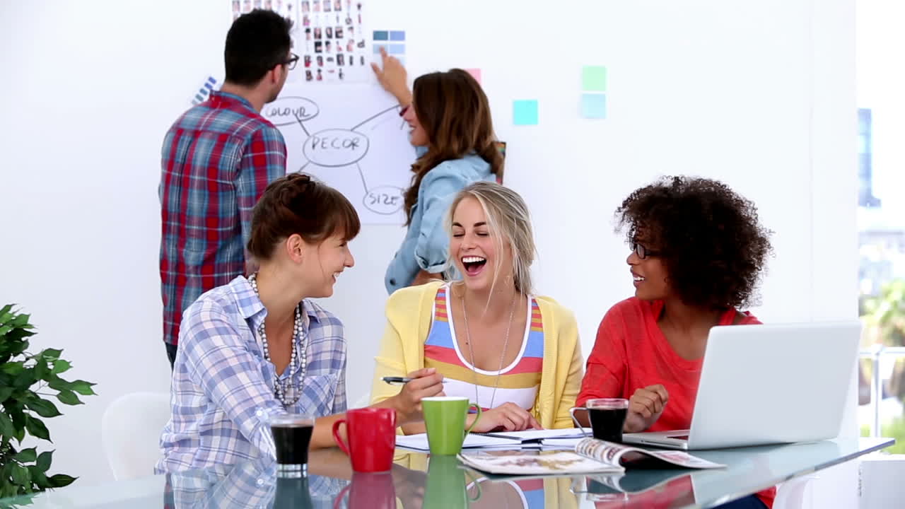 Group of designers having a brainstorm