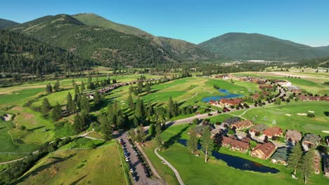 cottages on the vast ski resort of whitefish in big mountain, northwestern montana