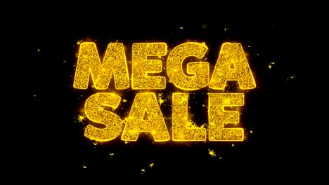 mega venta tipografía escrita con partículas de oro chispas fuegos artificiales