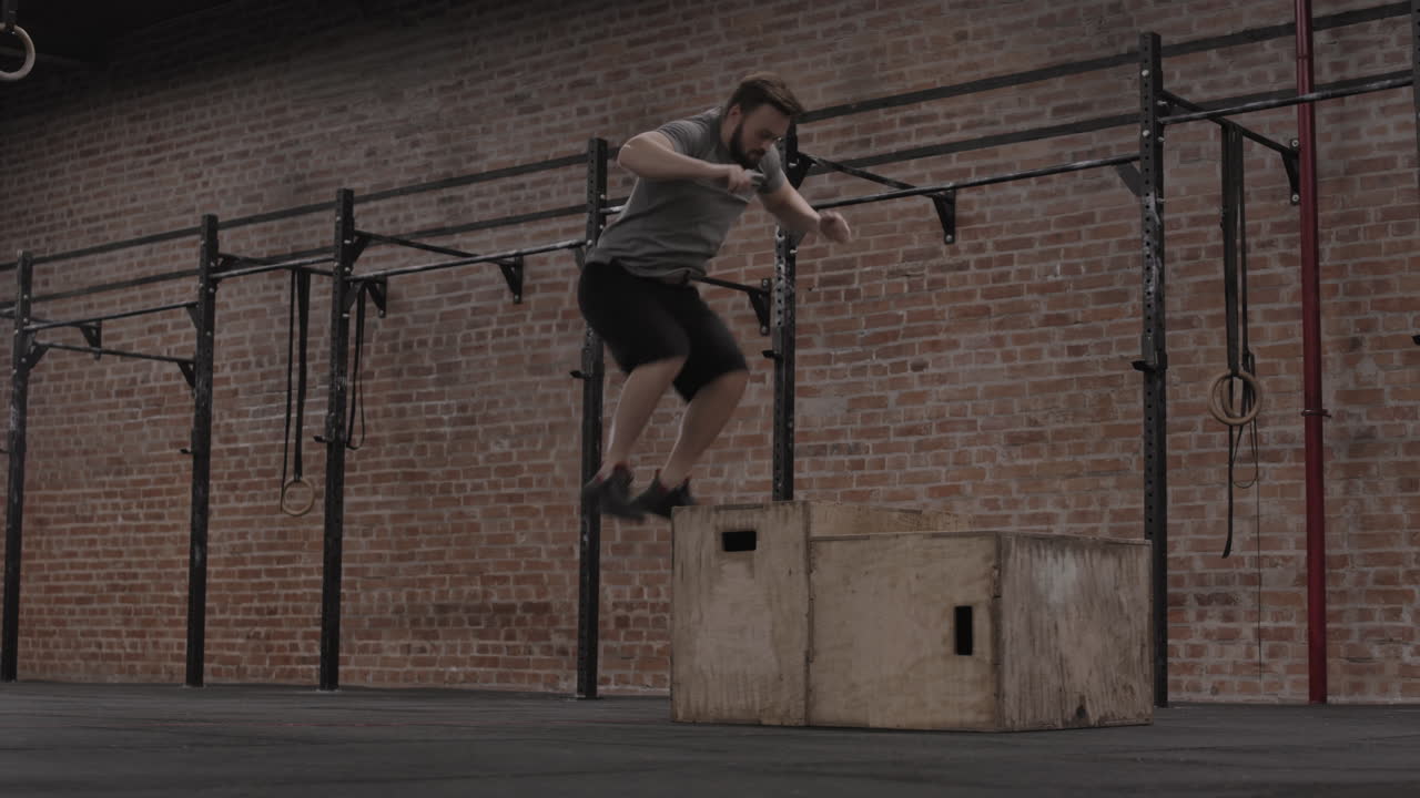 Determinate Sportsman Having Intensive Training