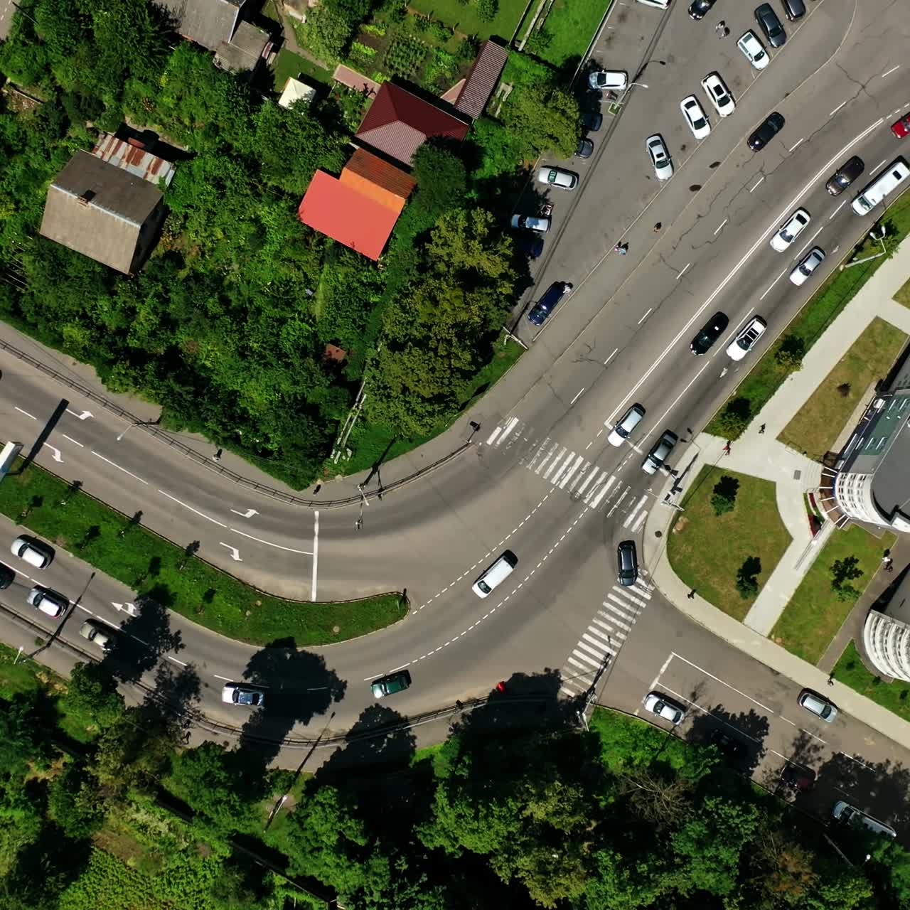 Modern City Crossroad