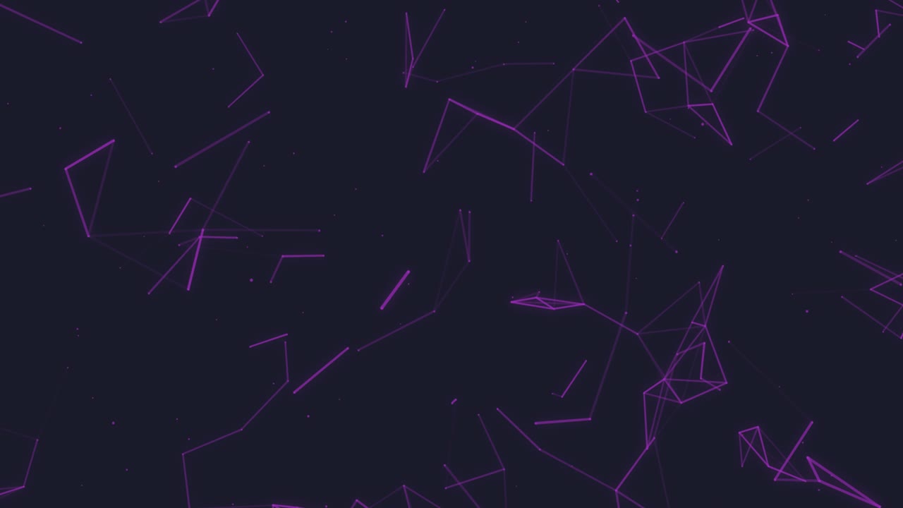 esfera de plexo geométrico abstracto en fondo negro con líneas y puntos - video de stock 4k