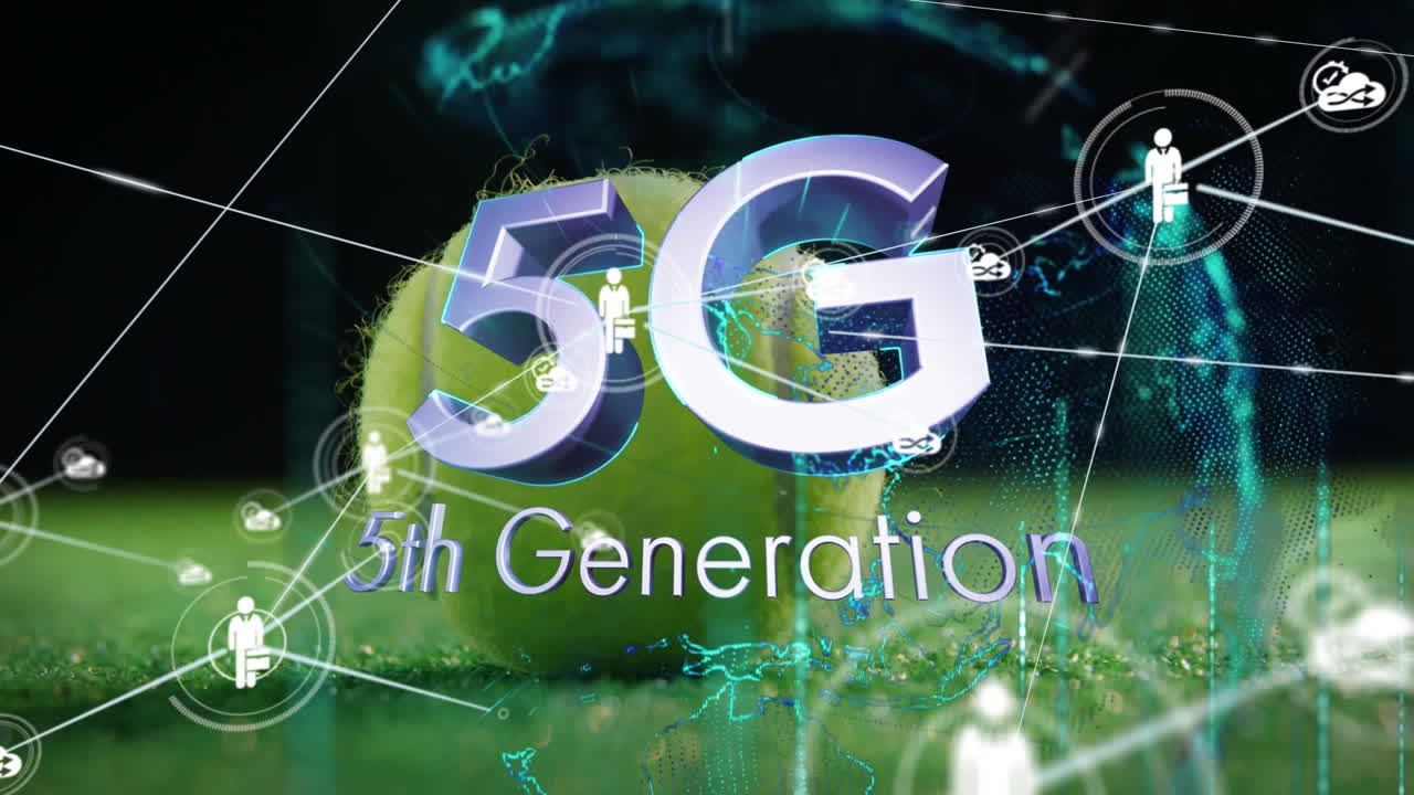 animación de texto felices vacaciones en amarillo sobre luces de cadena y el fondo