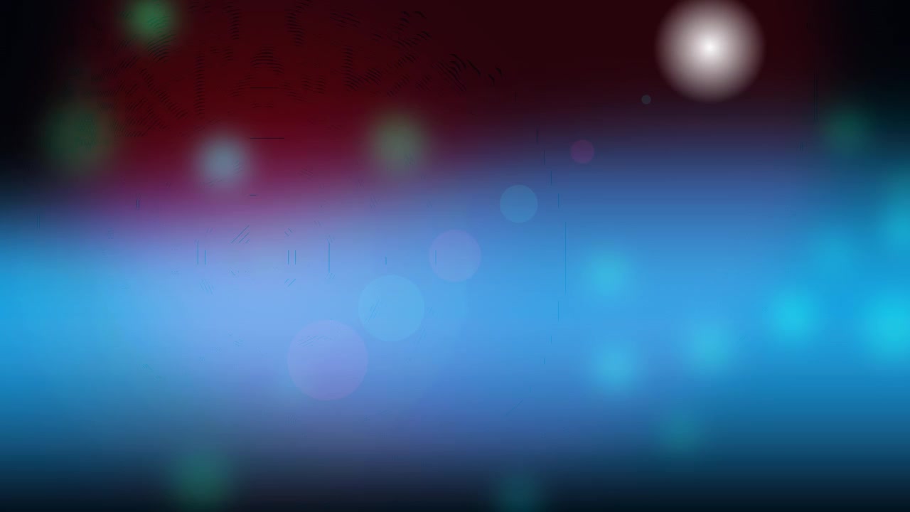 Abstract Motion Background with Glowing Blue and Red Light Orbs
